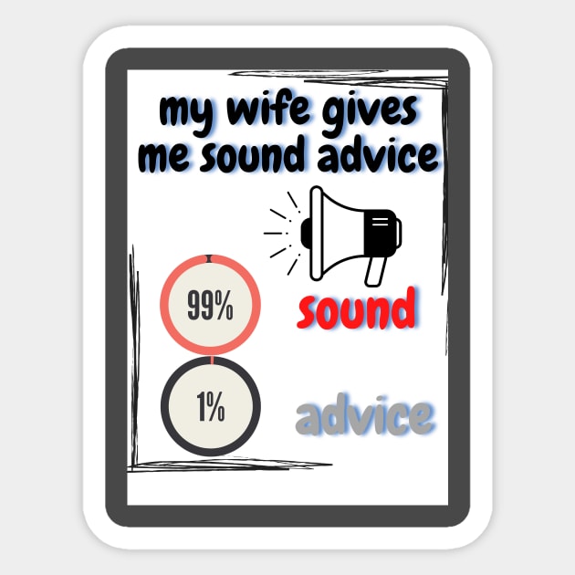 Sound Advice Sticker by Kosmic Kreations